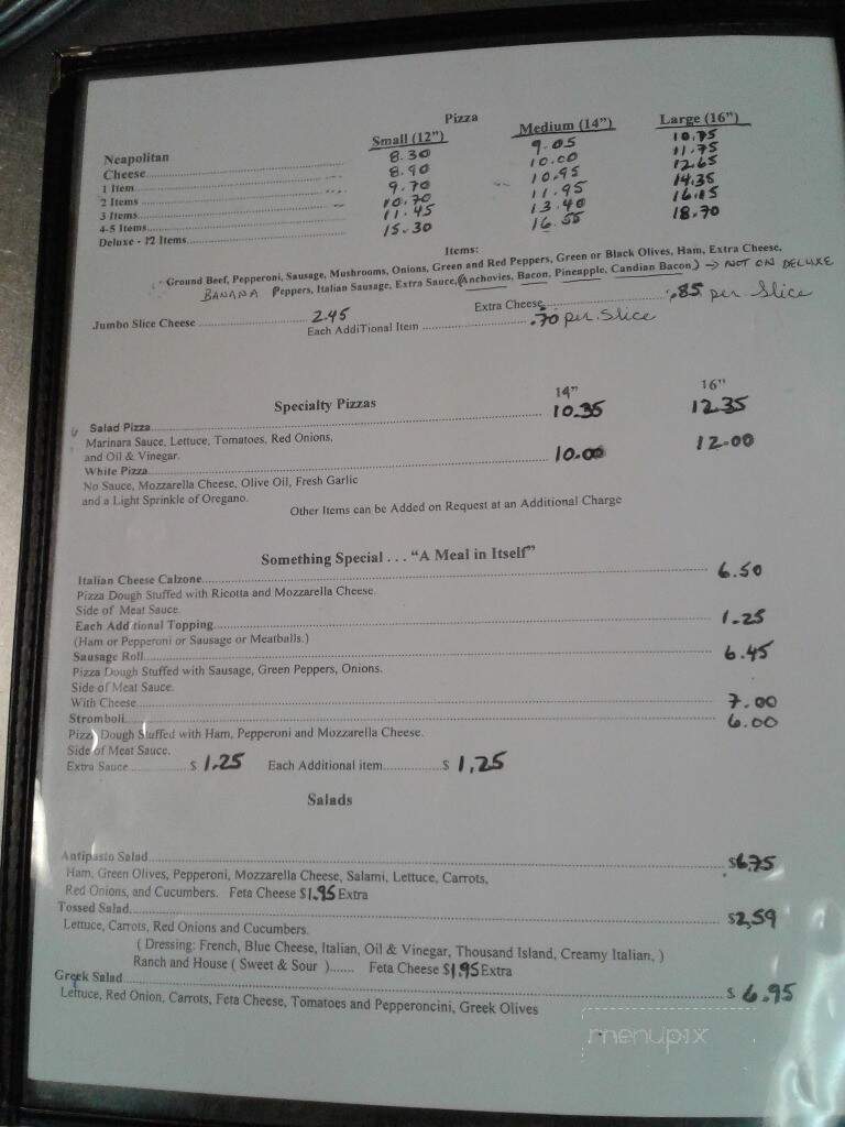 Casa Di Pizza & Italian Restaurant - North Augusta, SC menu_pic