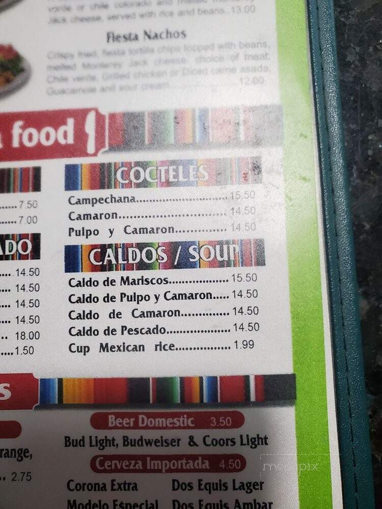 Las Tres Casuelas - Kingsburg, CA menu_pic