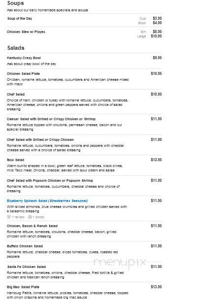 Chez Helen's - Madawaska, ME menu_pic