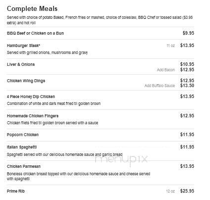 Chez Helen's - Madawaska, ME menu_pic