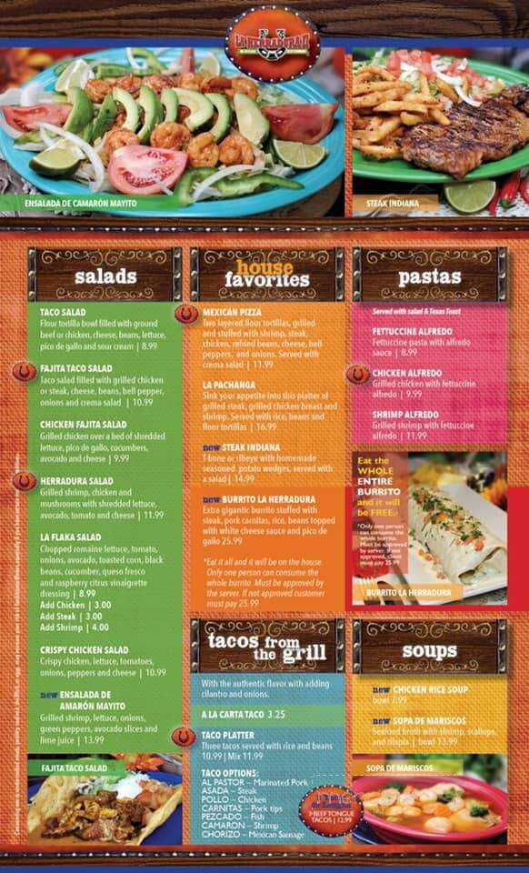 La Herradura II Mexican Restaurant - Bargersville, IN menu_pic