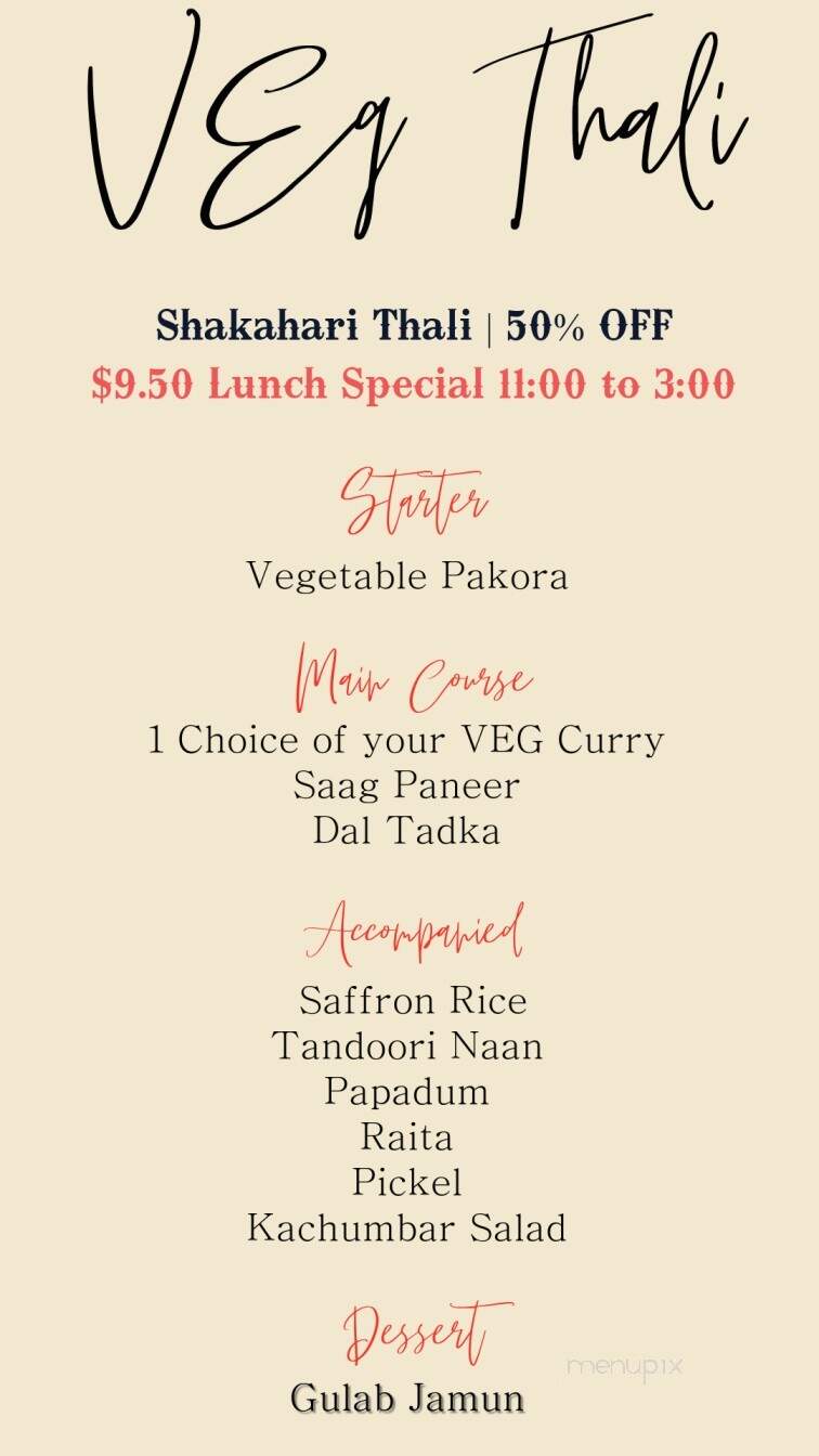 Taj Mahal India Kitchen Conway - Conway, AR menu_pic