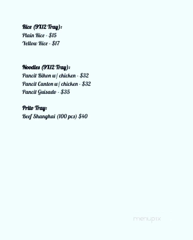 Isnak Cafe - Katy, TX menu_pic