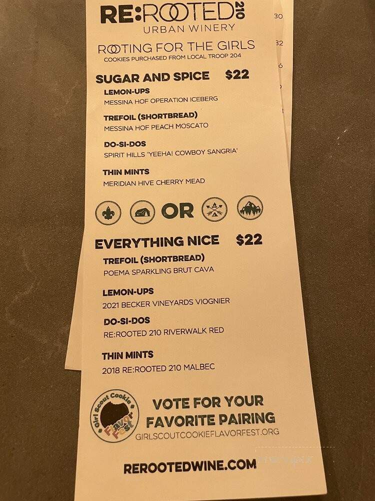 ReRooted 210 - San Antonio, TX menu_pic