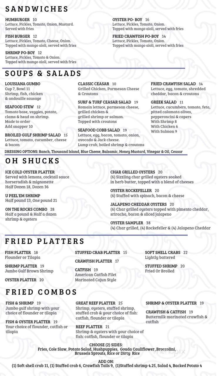 Pompano's Seafood House - Corpus Christi, TX menu_pic