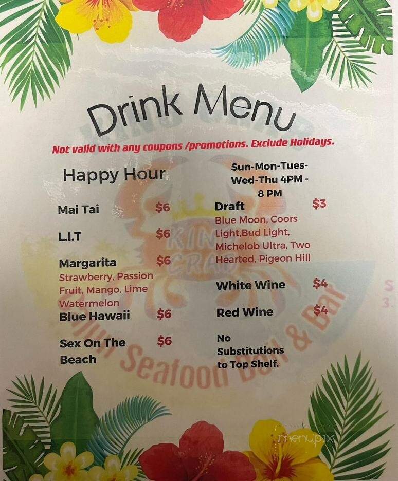 King Crab Cajun Seafood - Norton Shores, MI menu_pic