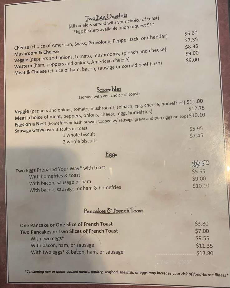 Downtown Mall Bistro - Meadville, PA menu_pic