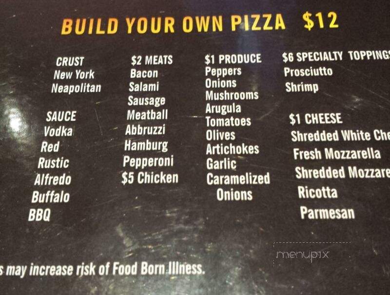 Rock n' Coal Pizza - Bellingham, MA menu_pic