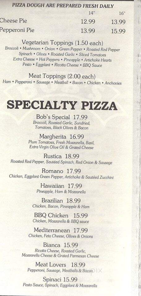 Bob's Pizza & Subs - Vineyard Haven, MA