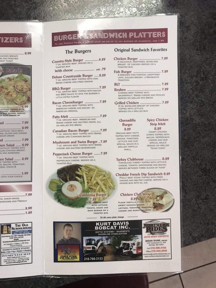 Countryside Restaurant - Bemidji, MN menu_pic