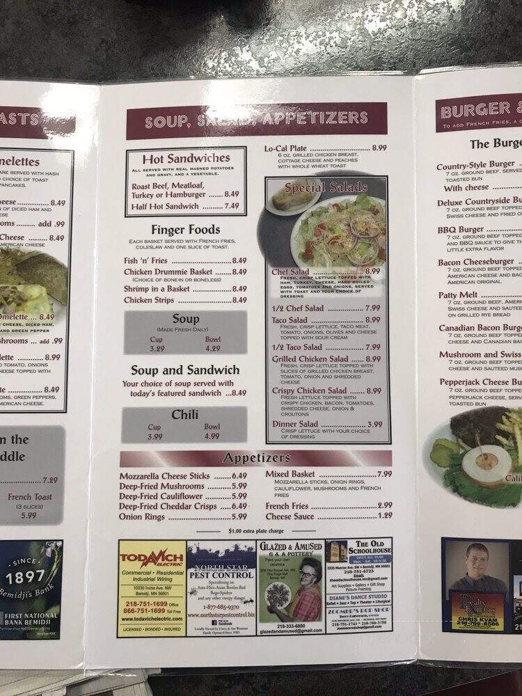 Countryside Restaurant - Bemidji, MN menu_pic