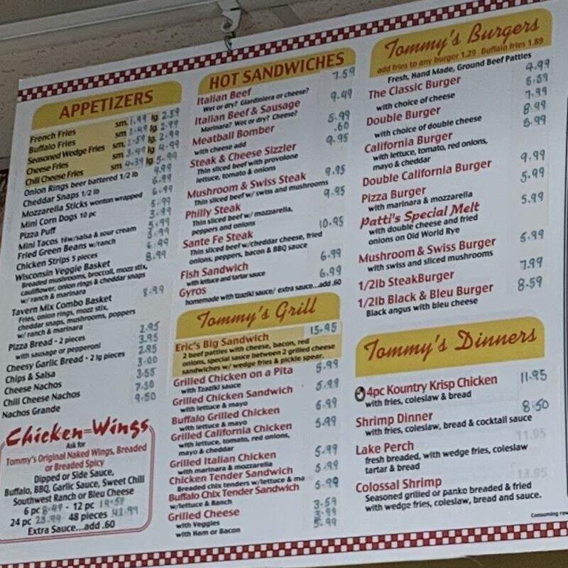 Tommy's Chicago Dogs Subs Soup - Racine, WI menu_pic