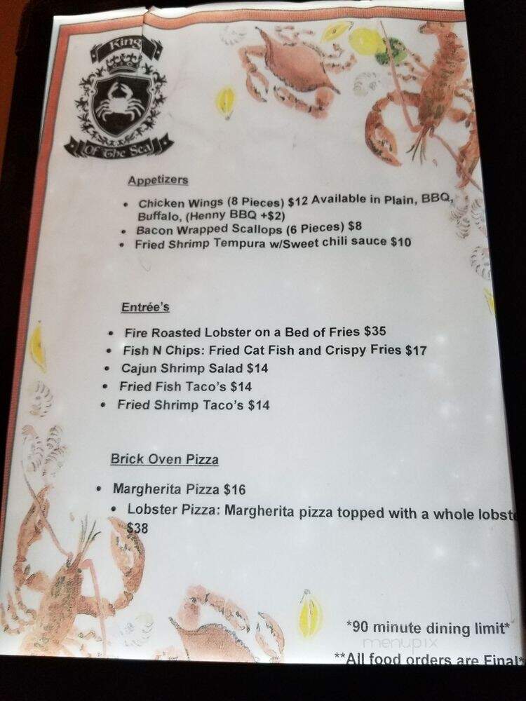King Of The Sea - Brooklyn, NY menu_pic