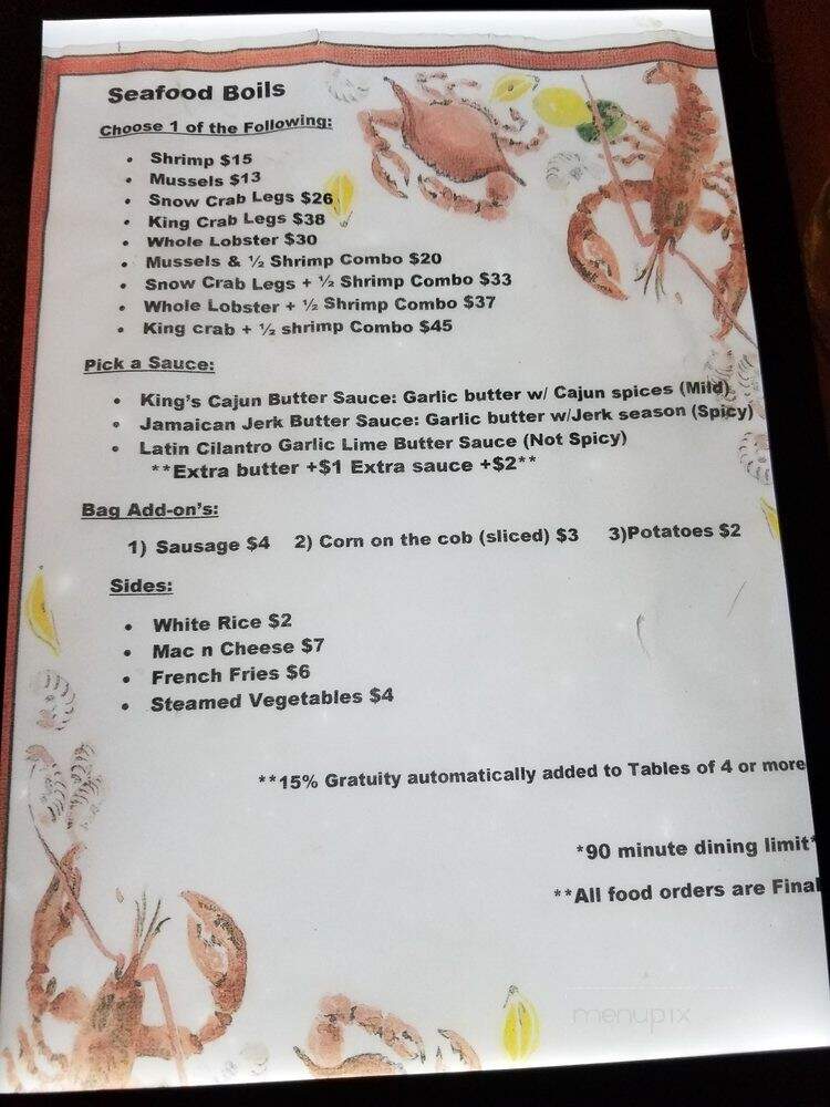 King Of The Sea - Brooklyn, NY menu_pic