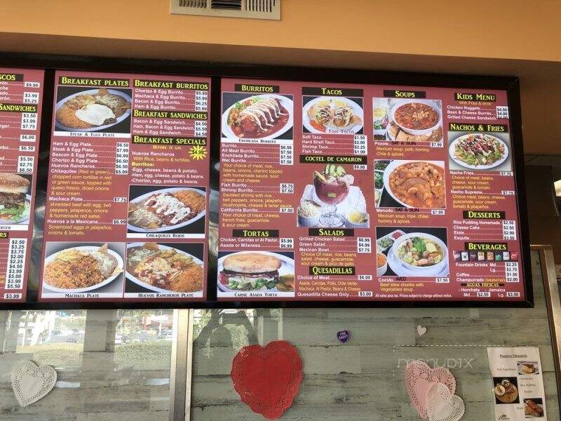 La Enchilada Mexican Food - Montebello, CA menu_pic