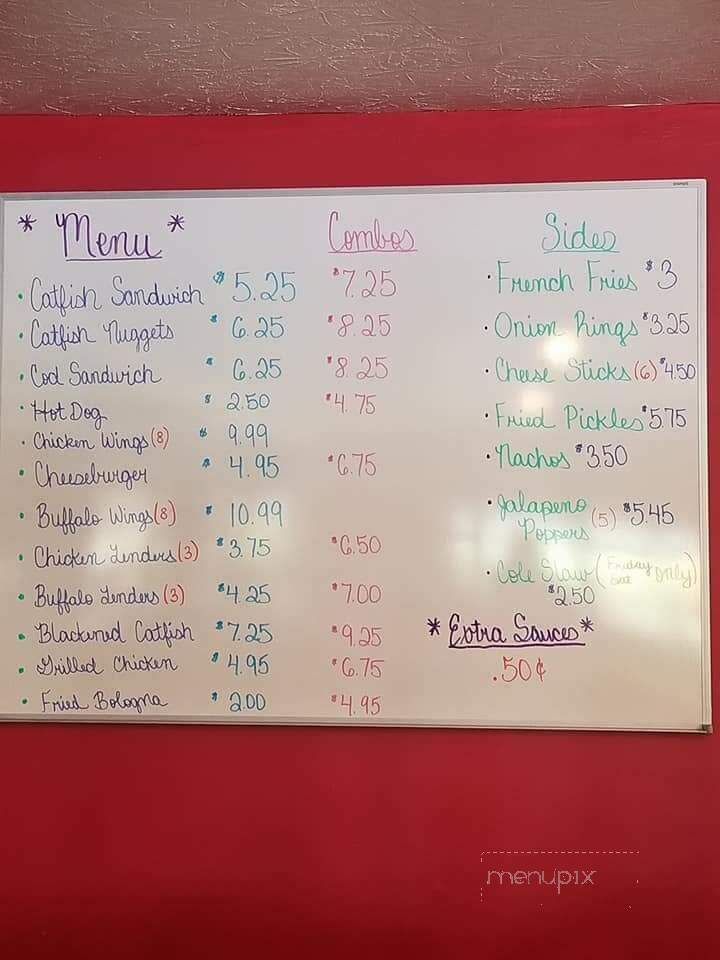 Catfish Haven Lake Bar & Grill - Louisville, KY menu_pic
