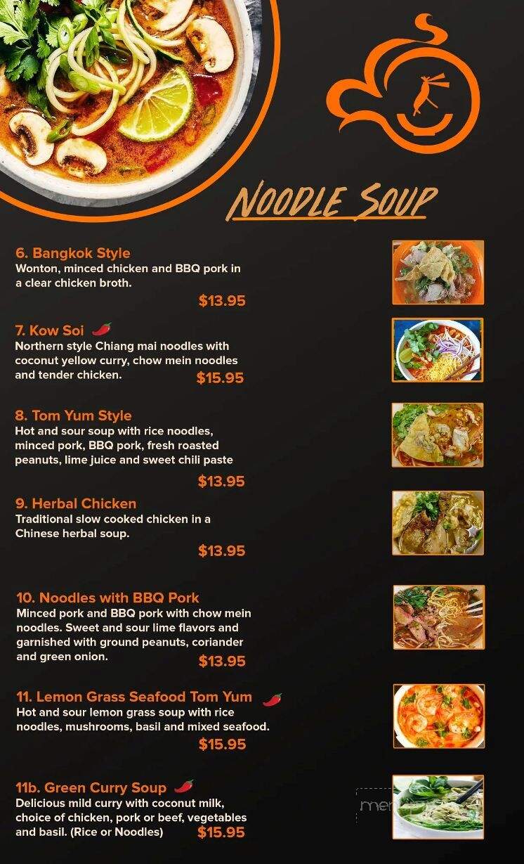 Bangkok Noodle Soup & Grill - Cornwall, ON menu_pic