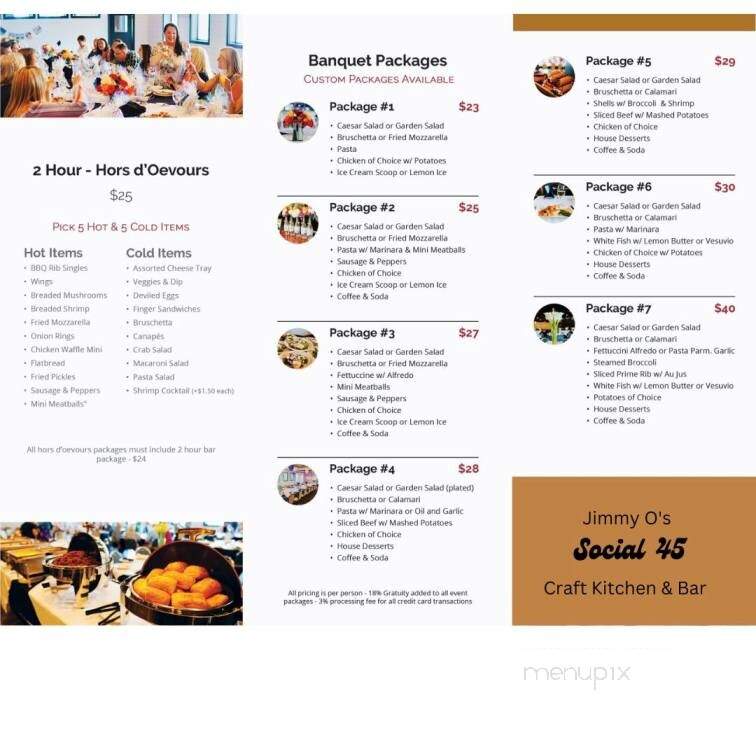Jimmy O's Bar & Grille - Frankfort, IL menu_pic
