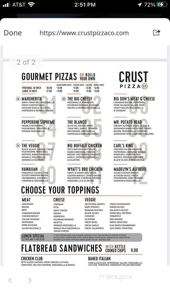 Crust Pizza - Tomball, TX