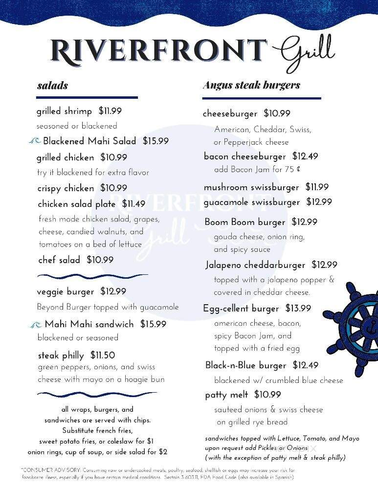 Crumb's Riverfront Grill - Moore Haven, FL menu_pic