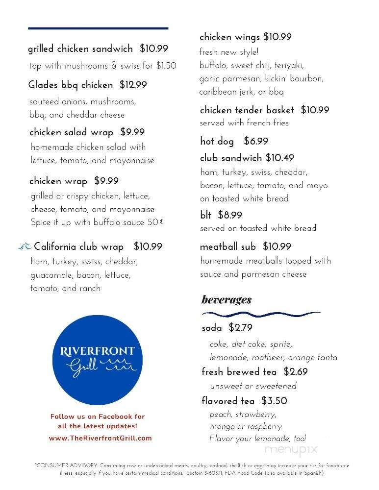 Crumb's Riverfront Grill - Moore Haven, FL menu_pic