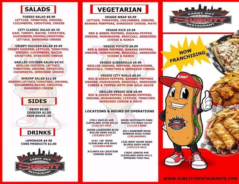 Subcity - Warren, OH menu_pic