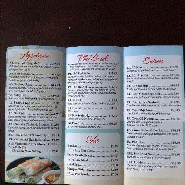 Pho Bien Asian Cuisine - Pocomoke City, MD menu_pic