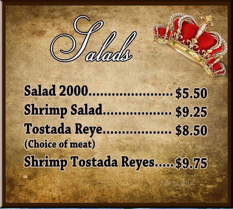Los Reyes Mexican Food - Coalinga, CA menu_pic