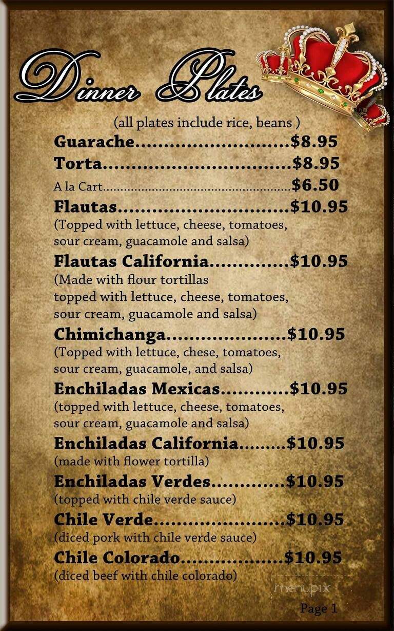 Los Reyes Mexican Food - Coalinga, CA