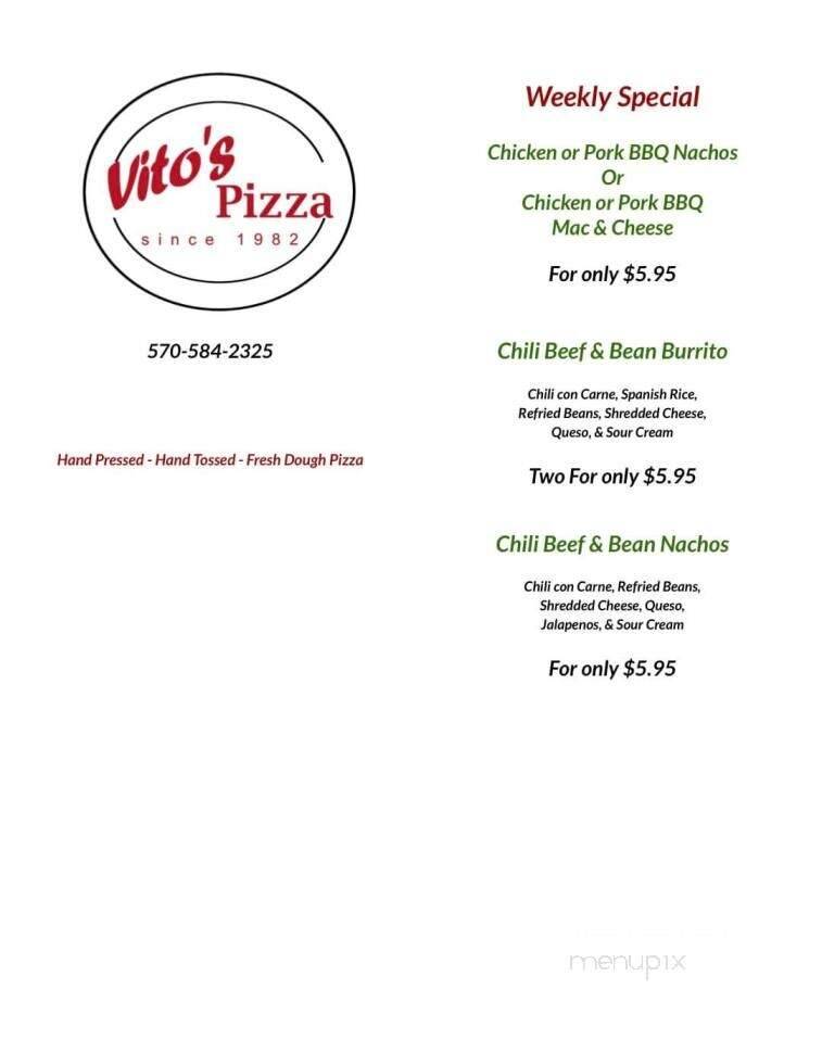 Vito's Pizza - Hughesville, PA