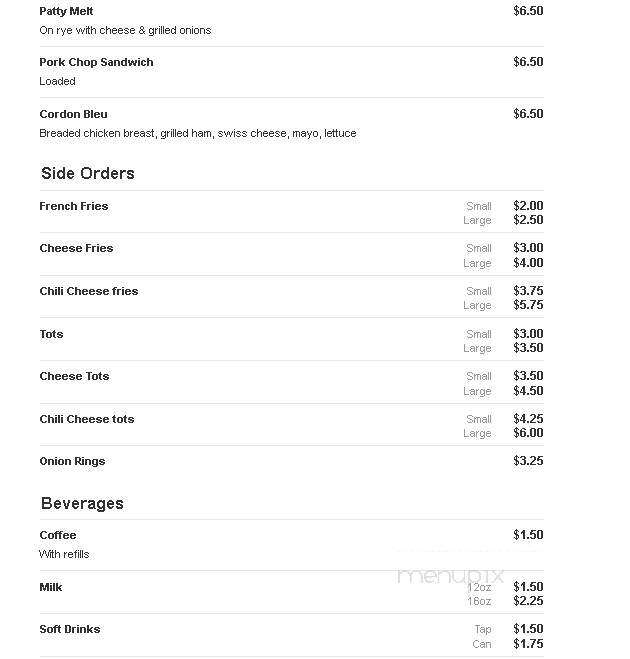Little Chicago Club - Black Eagle, MT menu_pic