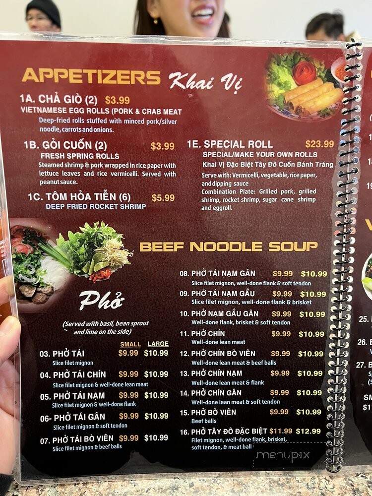 Pho Tay DO - Richardson, TX menu_pic