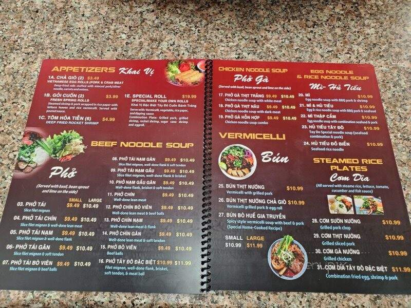 Pho Tay DO - Richardson, TX menu_pic