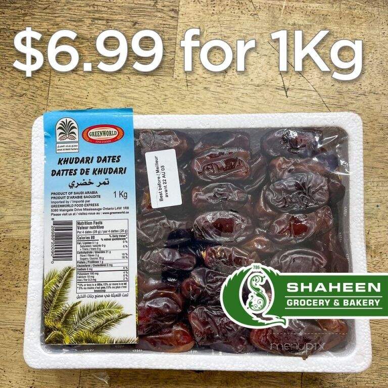 Shaheen Grocery & Kabuli Naan - Calgary, AB menu_pic