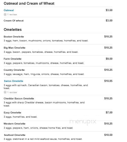 Daybreak Family Restaurant - West Bridgewater, MA menu_pic
