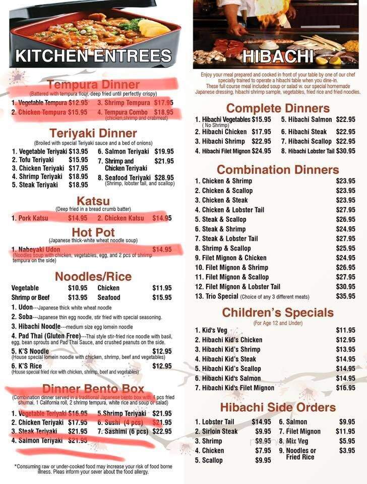 K's - Westfield, MA menu_pic