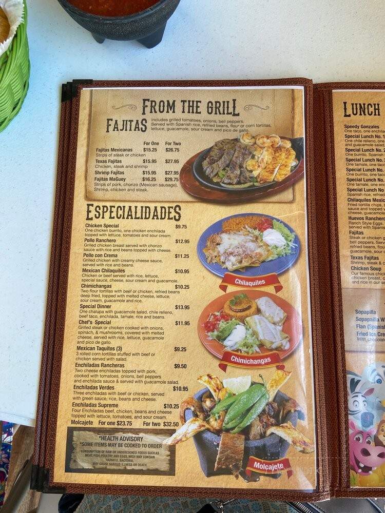 Los Magueyz - Dallas, GA menu_pic