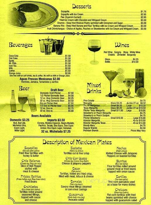 Los Magueyz - Dallas, GA menu_pic