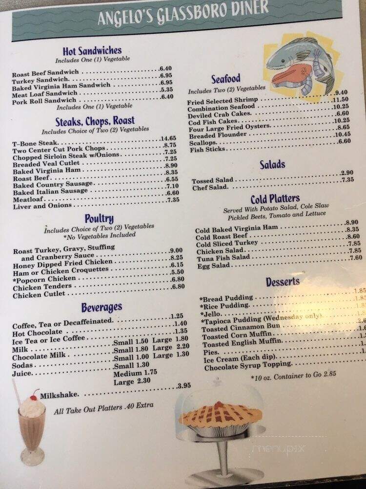 Angelo's Glassboro Diner - Glassboro, NJ menu_pic