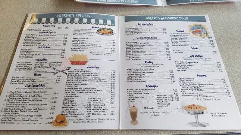 Angelo's Glassboro Diner - Glassboro, NJ menu_pic
