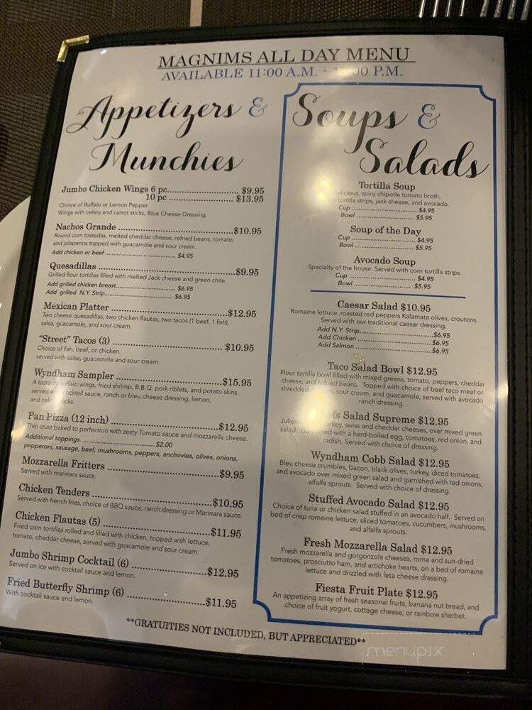 Magnim's Restaurant - El Paso, TX menu_pic