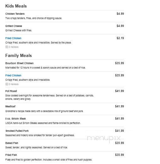 Golden Corral - Gainesville, GA menu_pic
