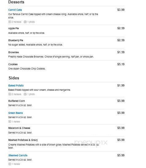 Golden Corral - Gainesville, GA menu_pic