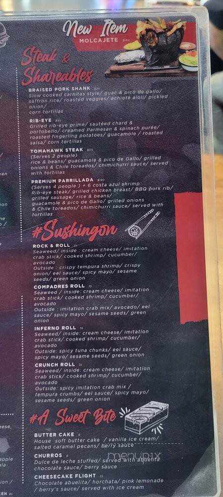Compadres Cantina - Ontario, CA menu_pic
