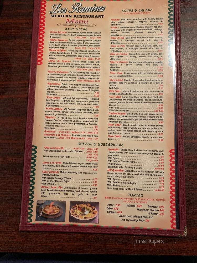 Los Ramirez Mexican Restaurant - Houston, TX menu_pic