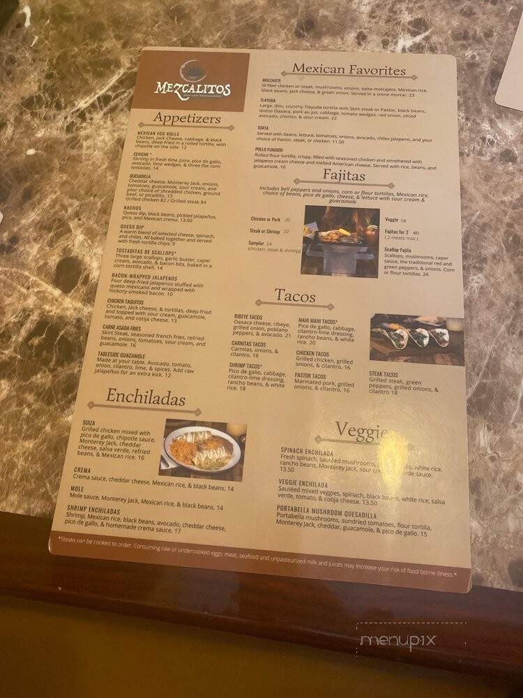 Mezcalitos Mexican Restaurant - Poulsbo, WA menu_pic