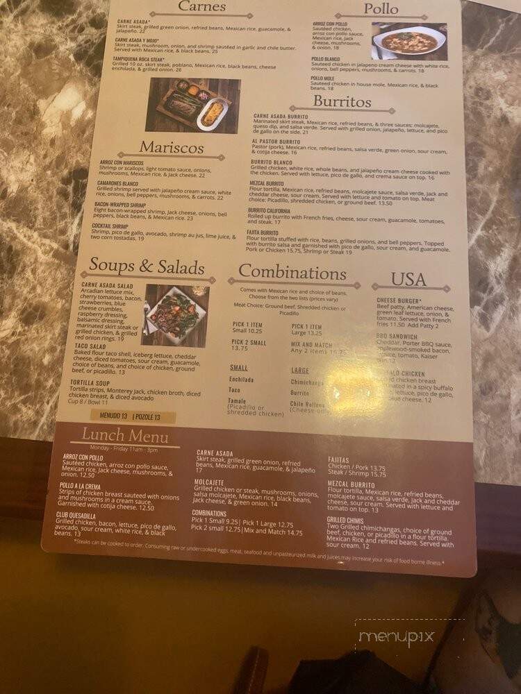 Mezcalitos Mexican Restaurant - Poulsbo, WA menu_pic
