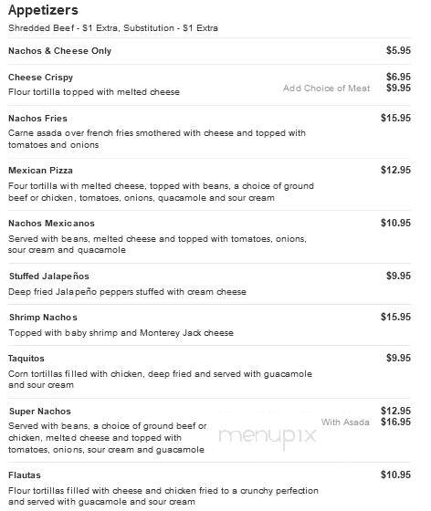 El Agave Richland - Richland, WA menu_pic