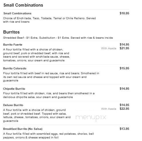 El Agave Richland - Richland, WA menu_pic