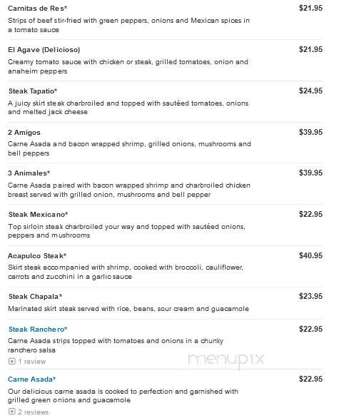 El Agave Richland - Richland, WA menu_pic
